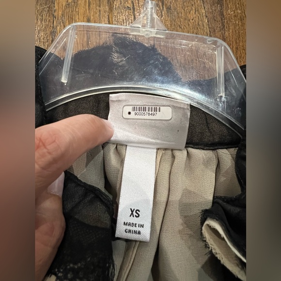 Neiman Marcus Robert Rodriguez Target Lace Ruffle Black Peplum Blouse Shirt - Picture 6 of 15